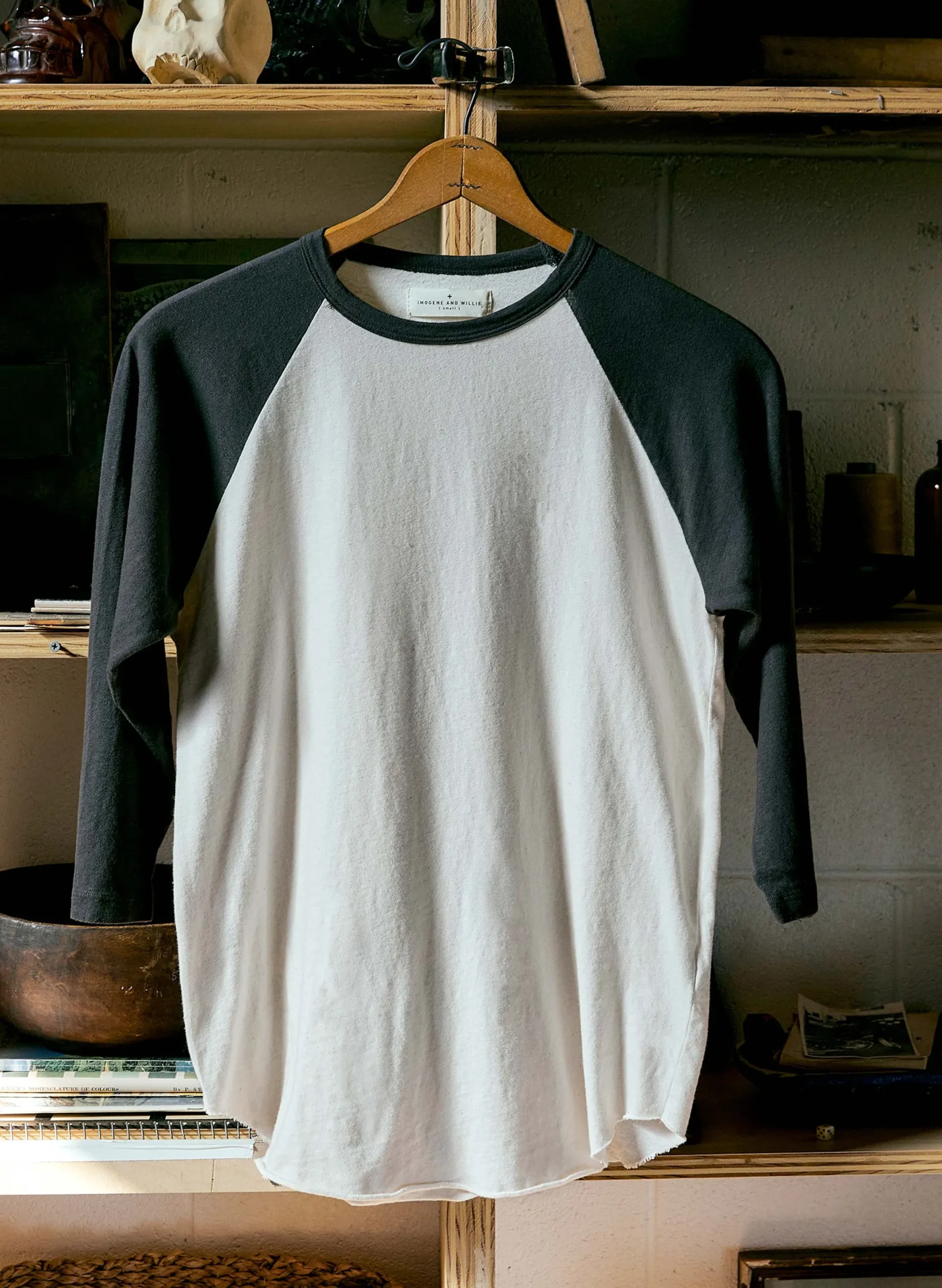 imogene + willie 3/4 Knit Raglan In Black| Shirts|Jackets