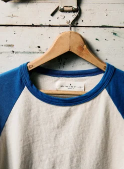 imogene + willie 3/4 Knit Raglan In Blue| T-Shirts|Knits & Sweaters