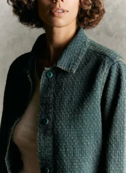 imogene + willie Agnes Jacket In Woven Indigo|Women Jackets