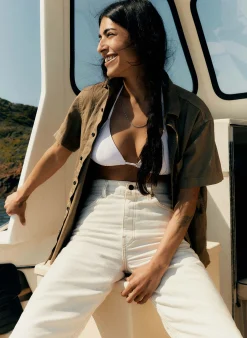 imogene + willie Augusta Washed White Canvas|Women Pants & Shorts