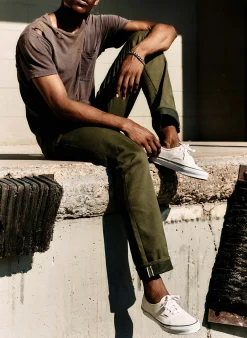 imogene + willie Barton Olive Rigid Jp| Denim