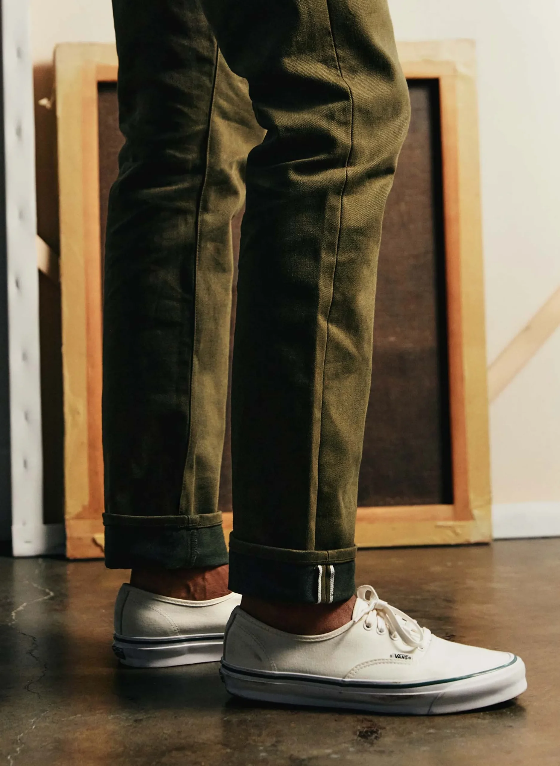 imogene + willie Barton Olive Rigid Jp| Denim