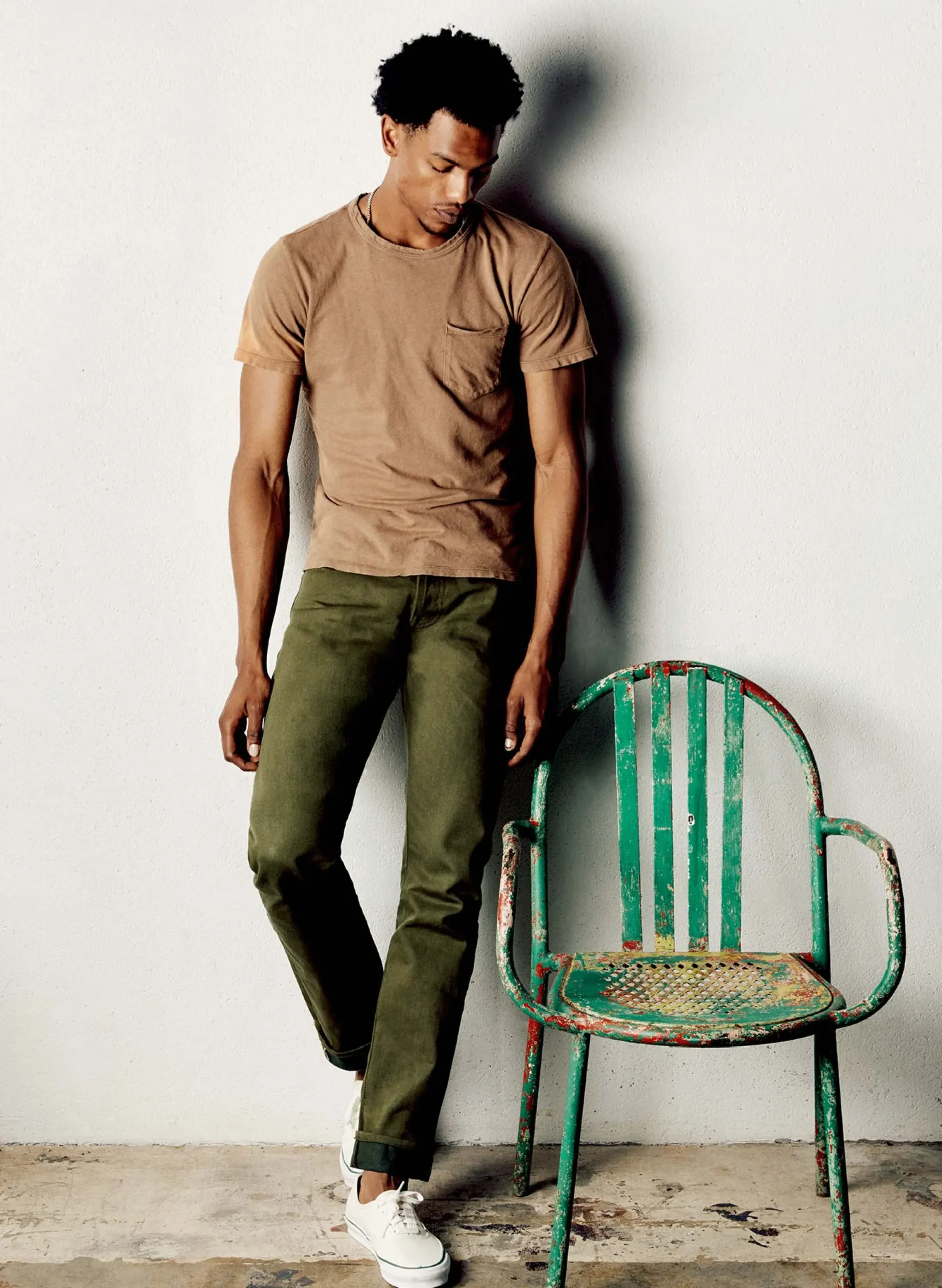 imogene + willie Barton Olive Rigid Jp| Denim