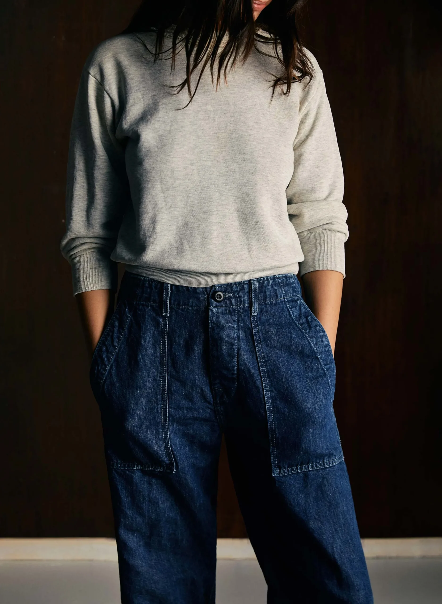imogene + willie Blake Military Trouser In Washed Indigo|Women Pants & Shorts