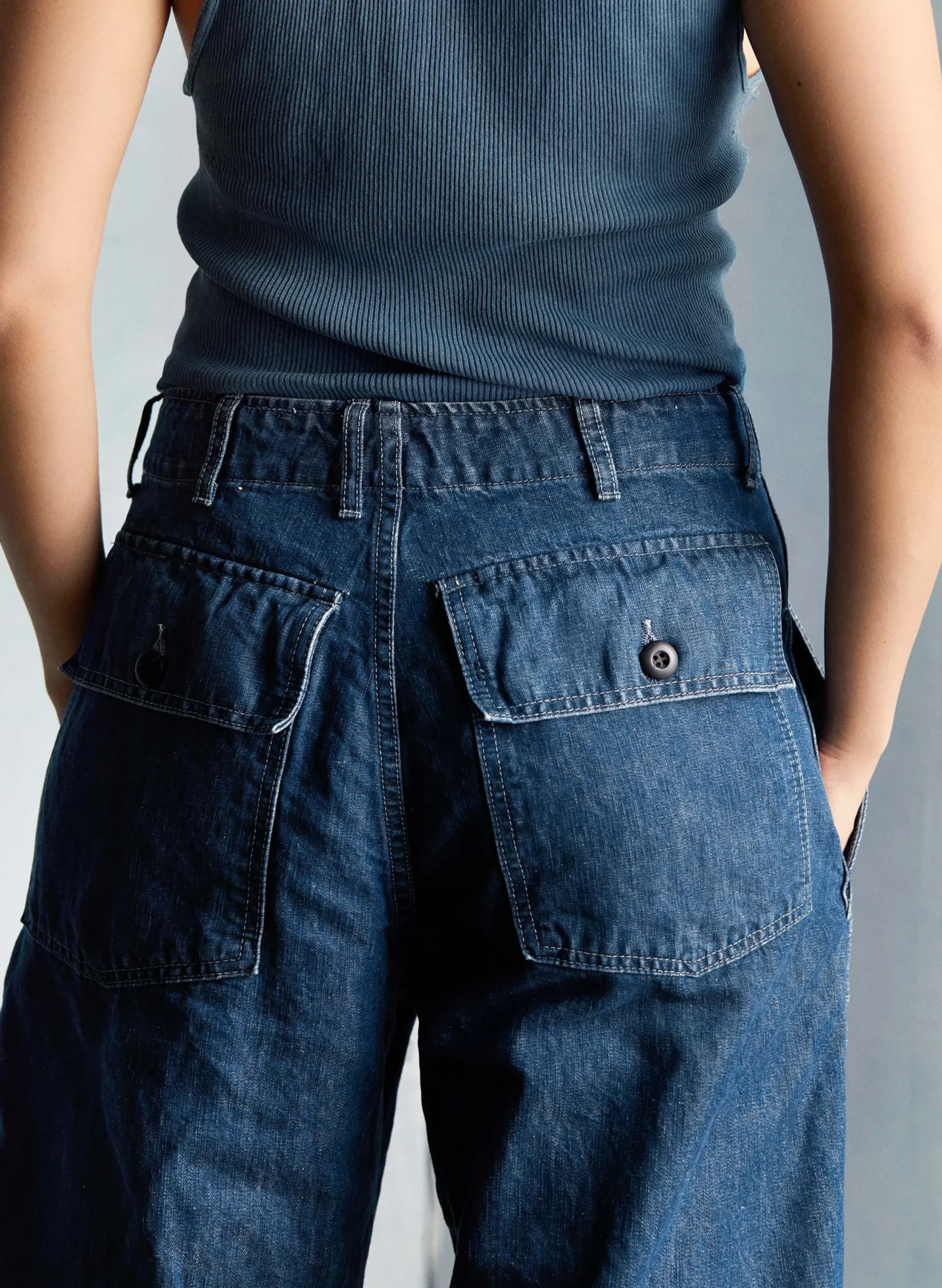imogene + willie Blake Military Trouser In Washed Indigo|Women Pants & Shorts