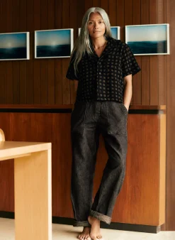 imogene + willie Blake Military Trouser In Washed Black|Women Pants & Shorts