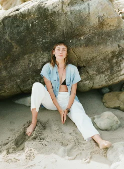 imogene + willie Blake Military Trouser In White|Women Pants & Shorts