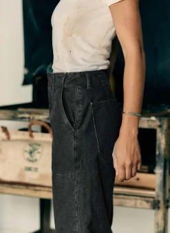 imogene + willie Clarke Canvas Workpant In Black|Women Pants & Shorts