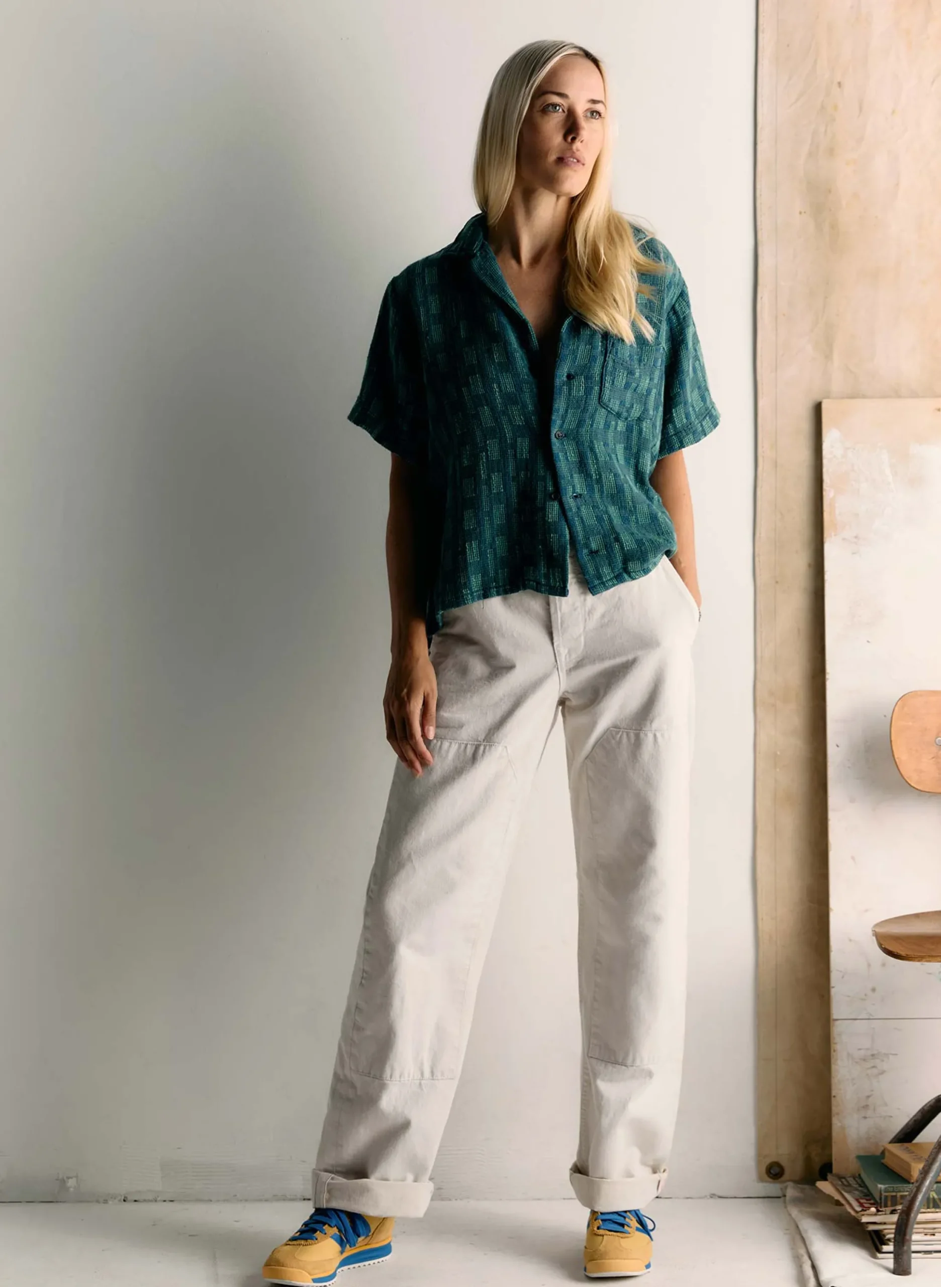 imogene + willie Clarke Selvage Workpant In Natural|Women Pants & Shorts