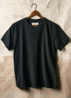 imogene + willie Classic Knit Faded Black Crew| T-Shirts