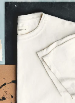 imogene + willie Classic Knit Vintage White Crew| T-Shirts