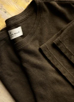 imogene + willie Cotton Hemp Crew In Olive| T-Shirts