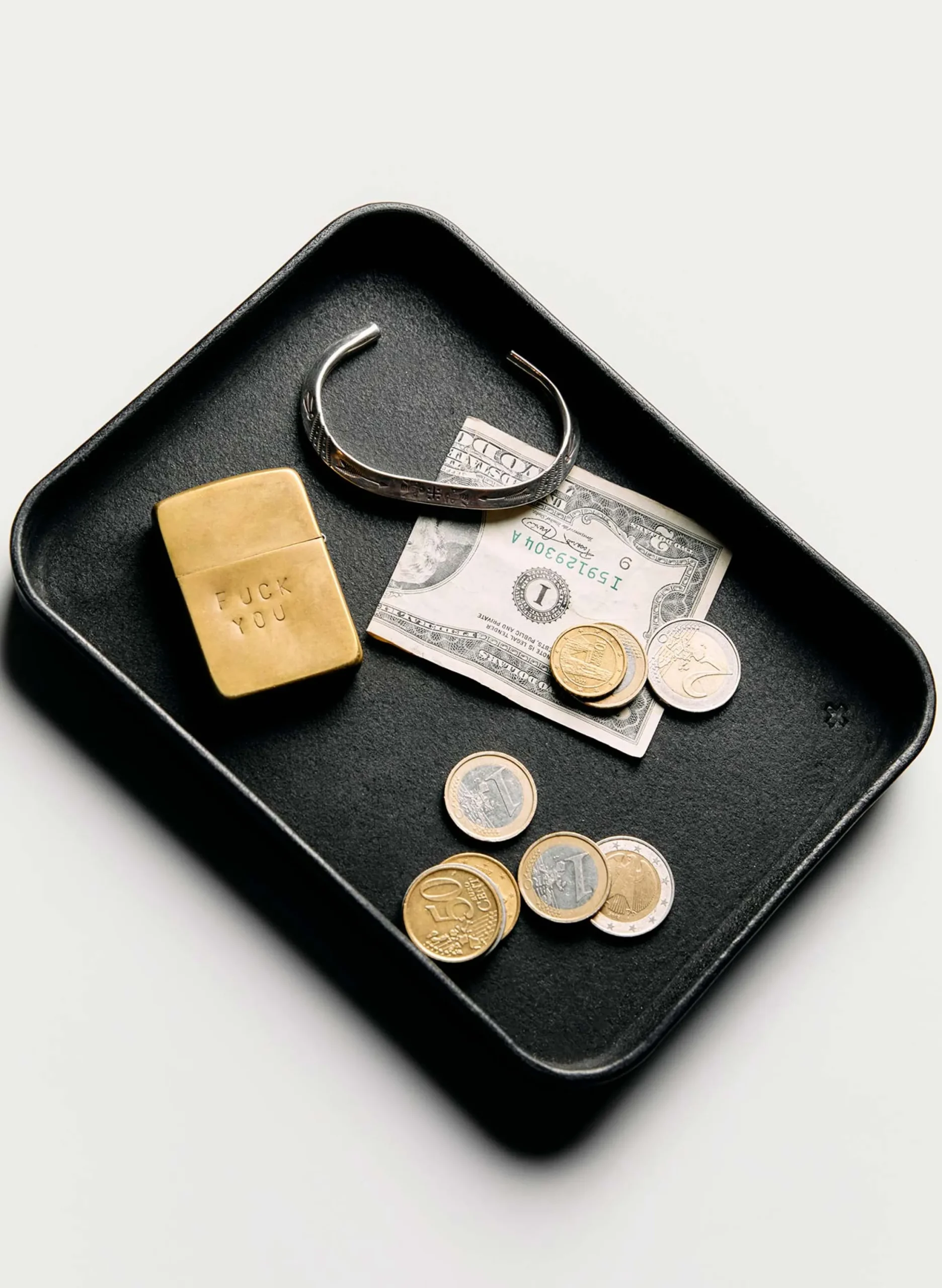 imogene + willie Emil Erwin Black Leather Tray|Women Accessories|Accessories