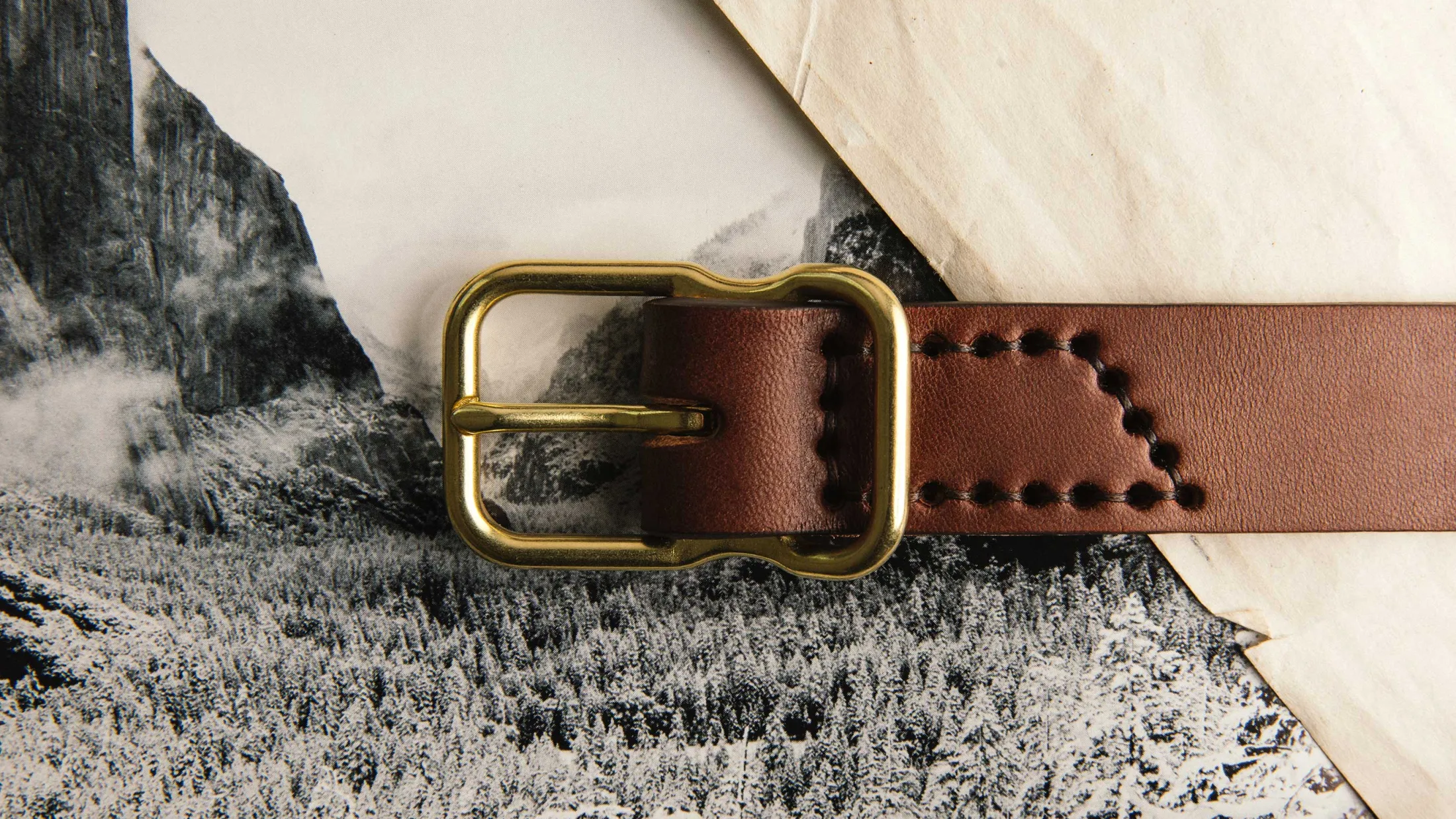 imogene + willie Emil Erwin Narrow Signature Belt In Walnut|Women Accessories|Accessories