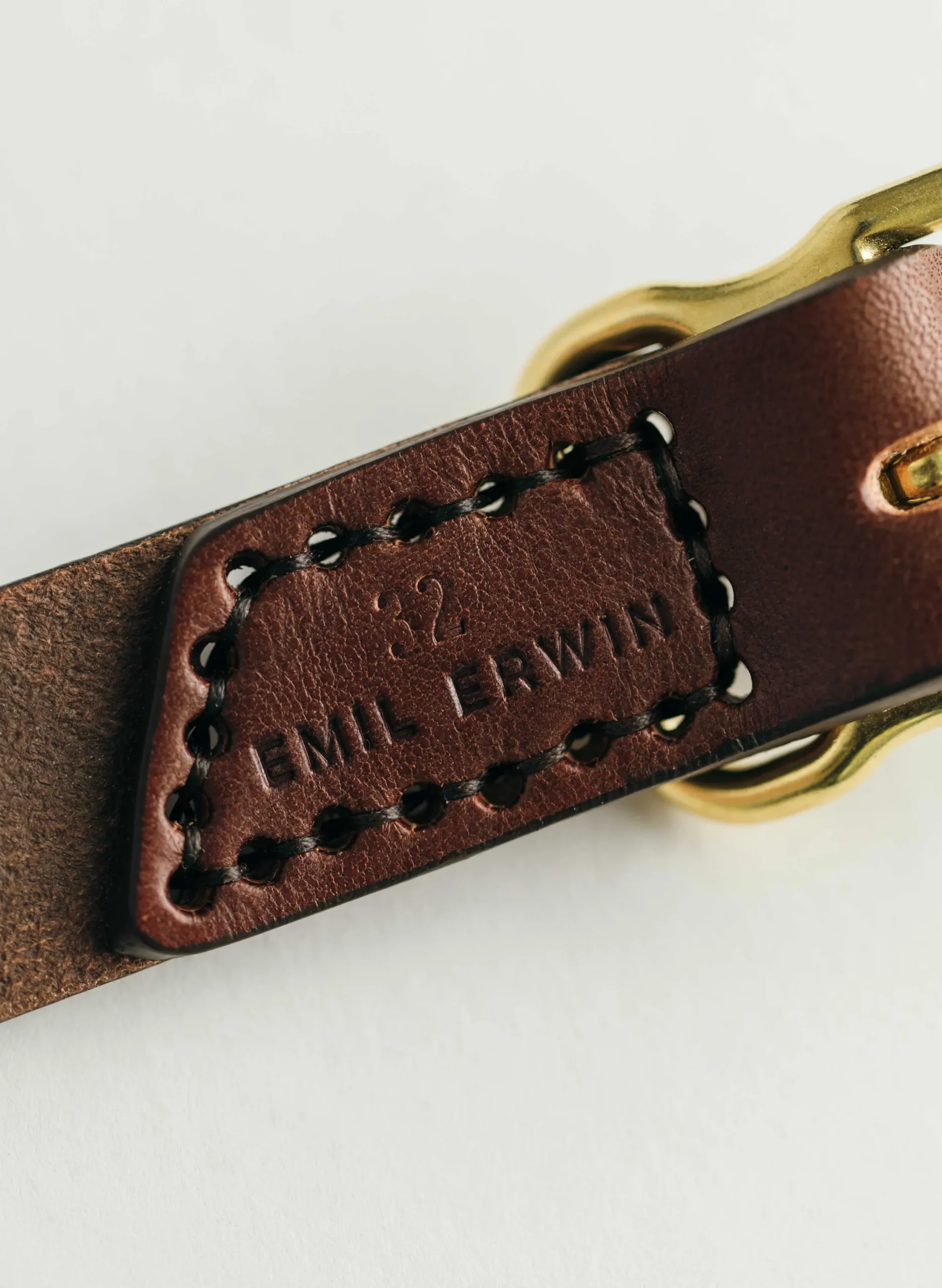 imogene + willie Emil Erwin Narrow Signature Belt In Walnut|Women Accessories|Accessories