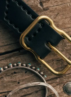 imogene + willie Emil Erwin Narrow Signature Belt In Black|Women Accessories|Accessories