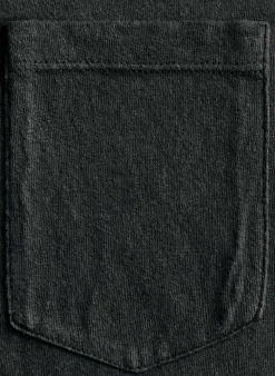 imogene + willie Faded Black Knit Pocket Tee| T-Shirts