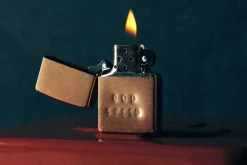 imogene + willie Hand Stamped “godspeed” Zippo|Women Home Goods|Home Goods