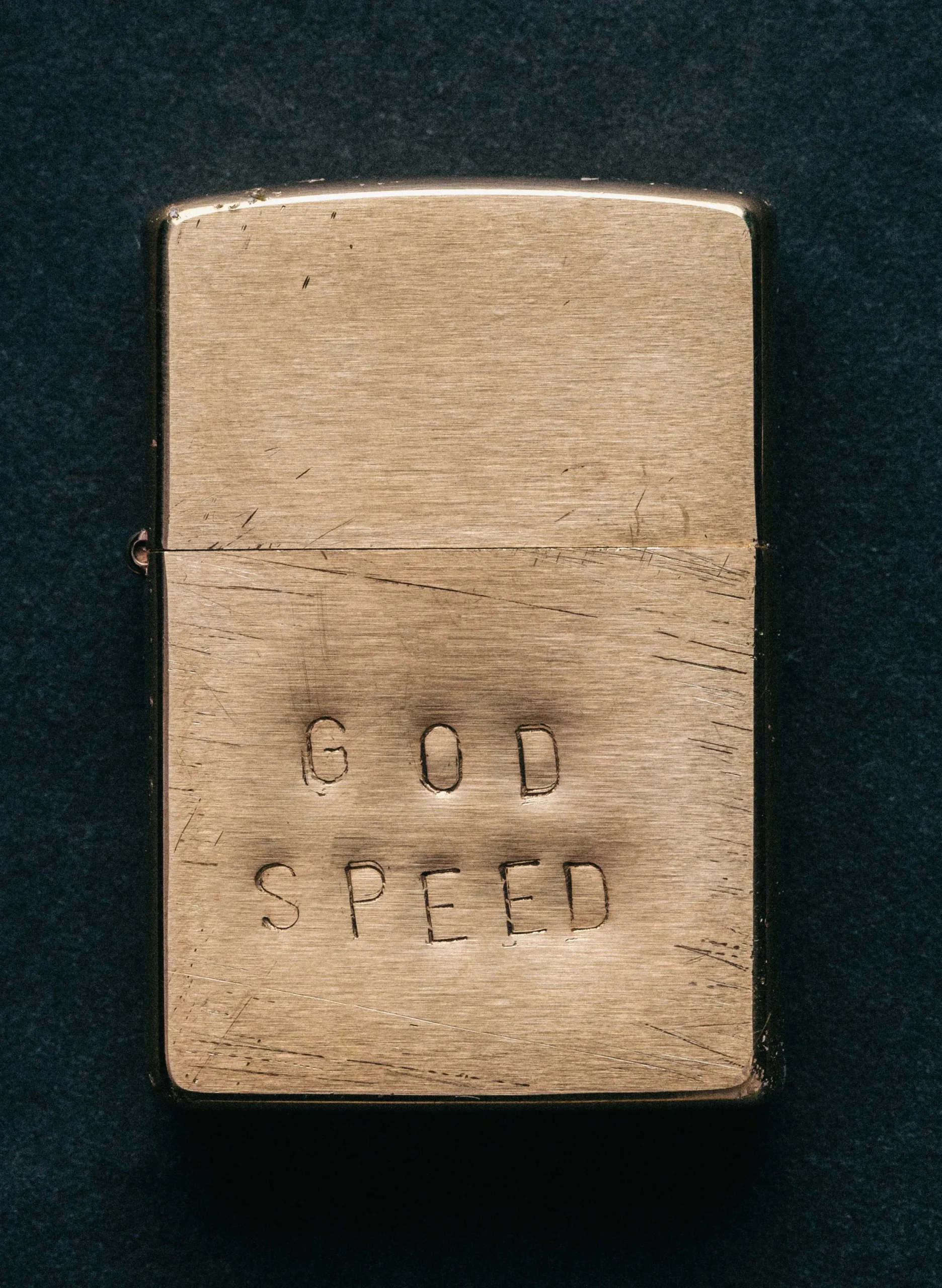 imogene + willie Hand Stamped “godspeed” Zippo|Women Home Goods|Home Goods