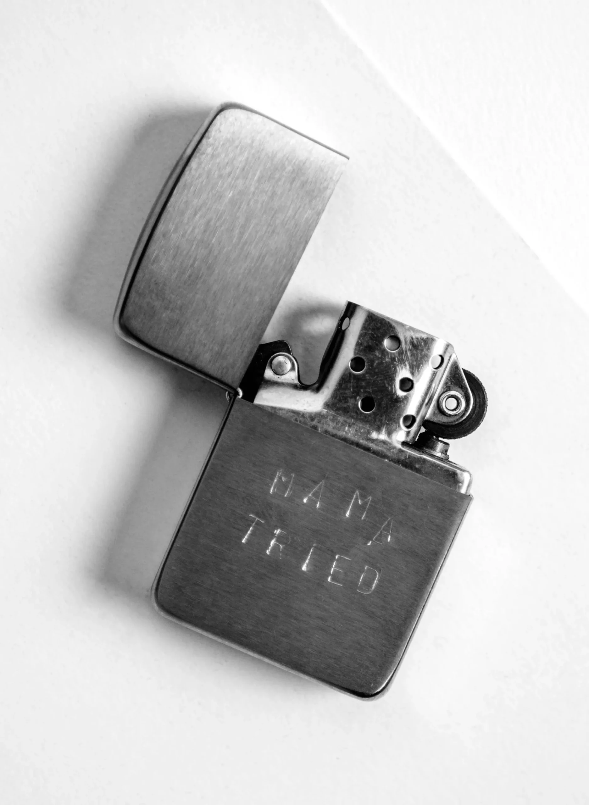 imogene + willie Hand Stamped "mama Tried" Zippo|Women Home Goods|Home Goods
