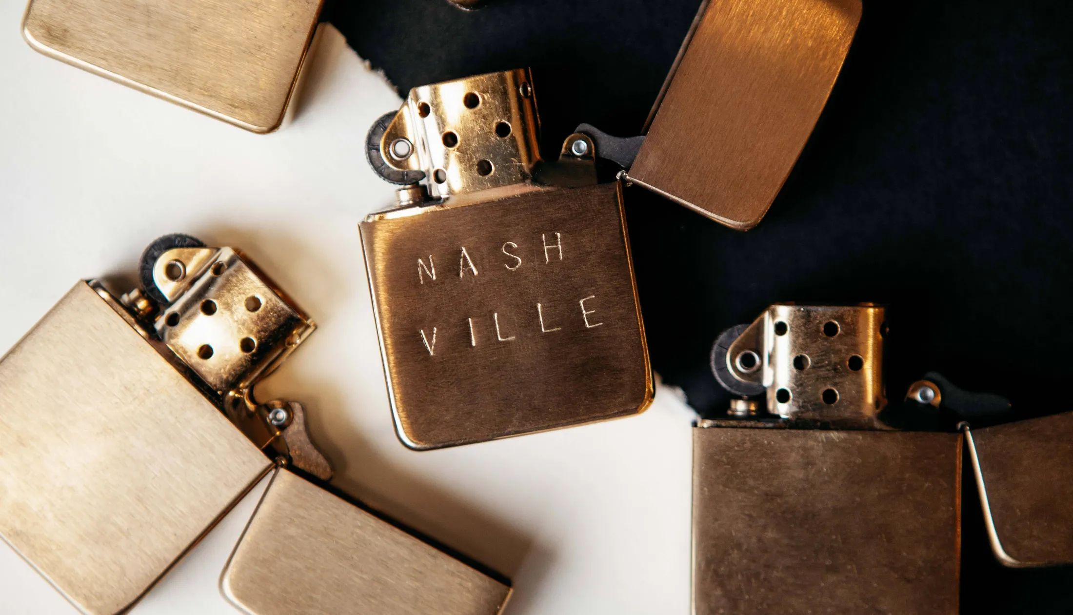 imogene + willie Hand Stamped "nashville" Zippo|Women Home Goods|Home Goods