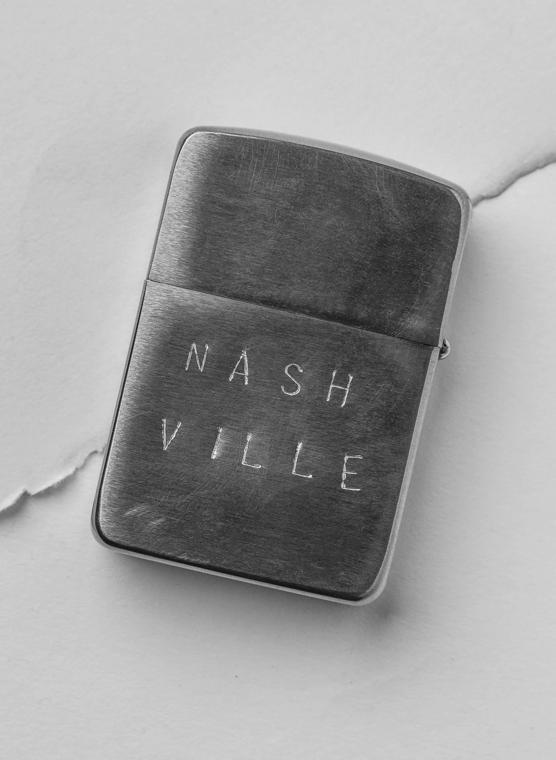imogene + willie Hand Stamped "nashville" Zippo|Women Home Goods|Home Goods