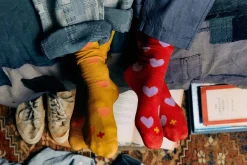 imogene + willie Heart Sock In Gold|Women Accessories|Accessories