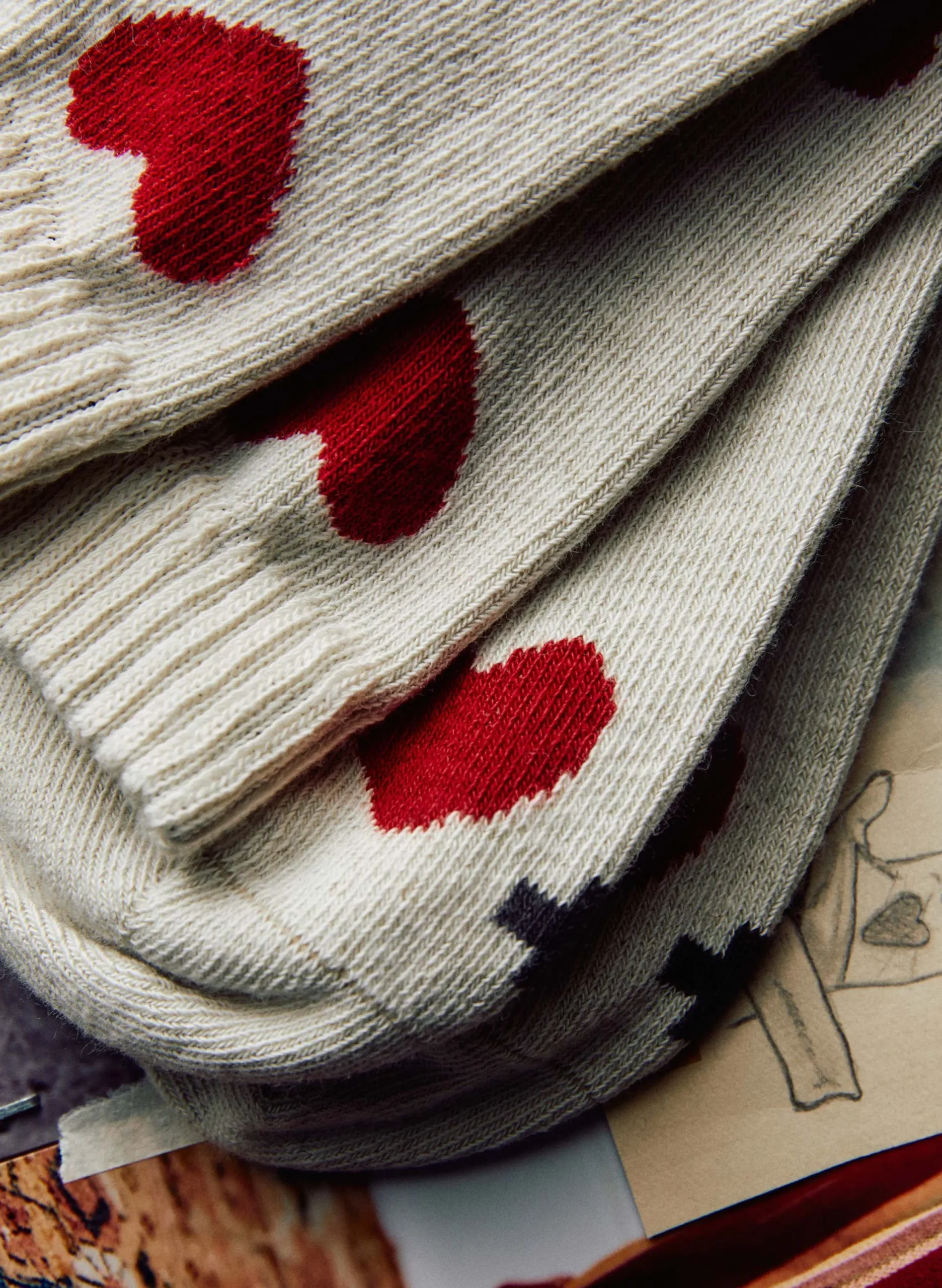 imogene + willie Heart Sock In Natural|Women Accessories|Accessories