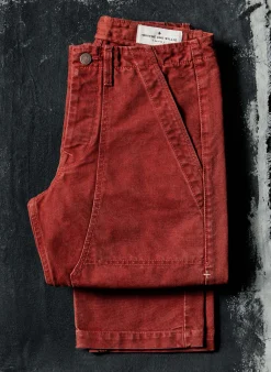 imogene + willie Hencye Canvas Workpant In Falu Red| Pants & Shorts