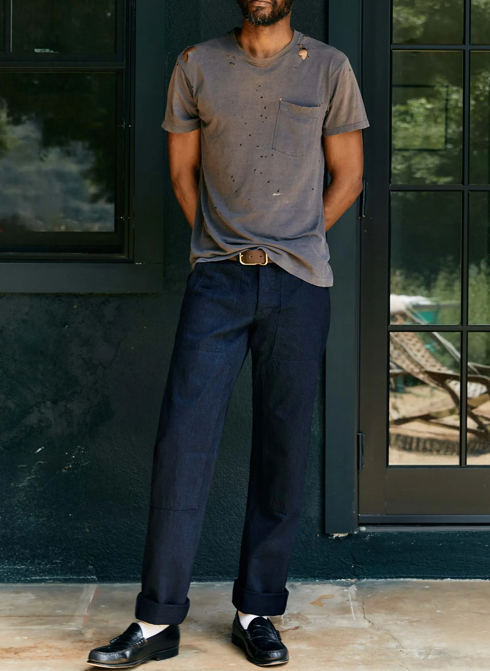 imogene + willie Hencye Workpant In Black Indigo| Denim|Pants & Shorts