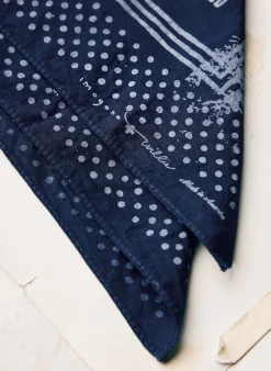 imogene + willie Indigo "good Luck" Bandana|Women Accessories|Accessories
