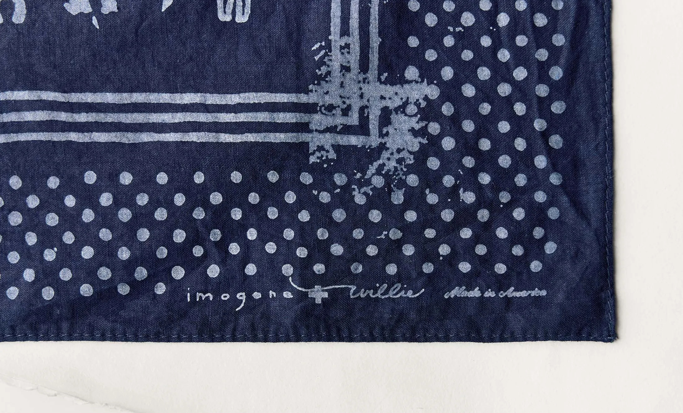 imogene + willie Indigo "good Luck" Bandana|Women Accessories|Accessories
