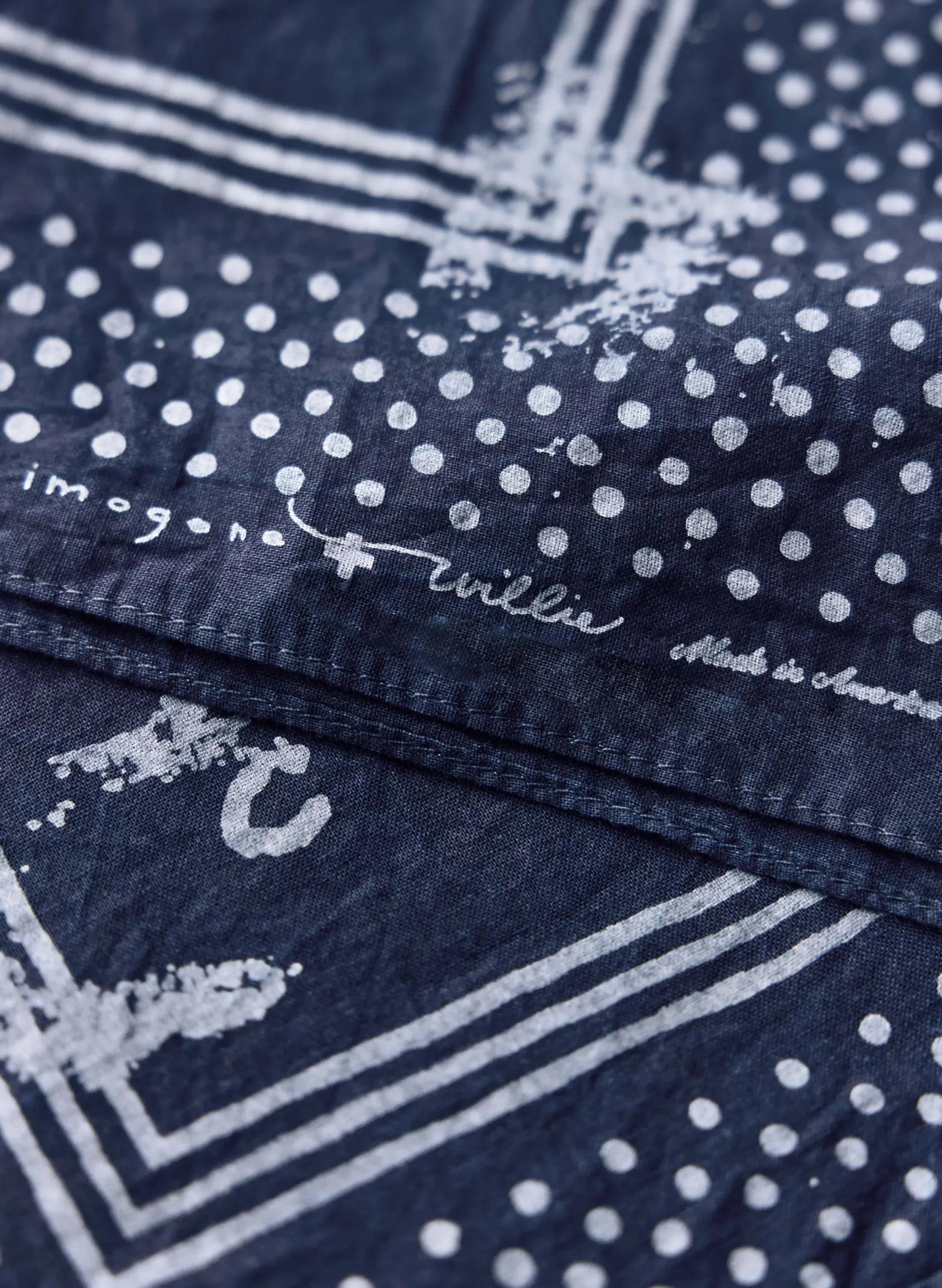 imogene + willie Indigo "good Luck" Bandana|Women Accessories|Accessories