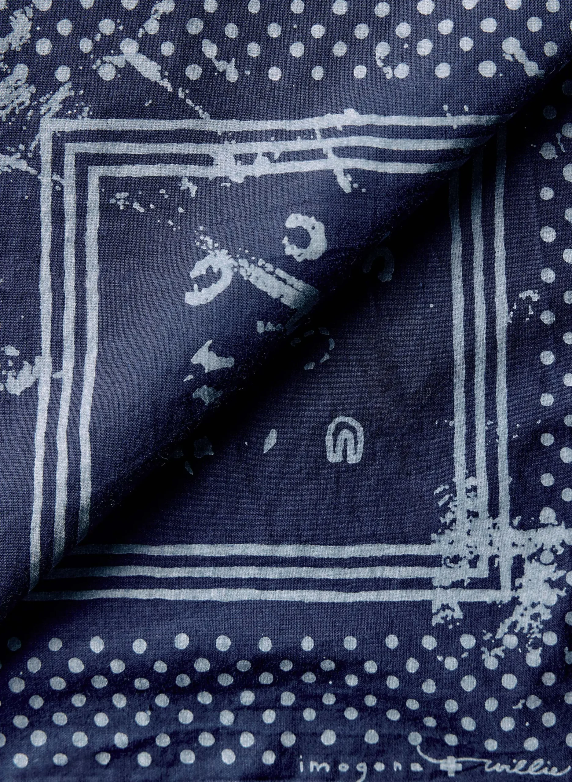 imogene + willie Indigo "good Luck" Bandana|Women Accessories|Accessories