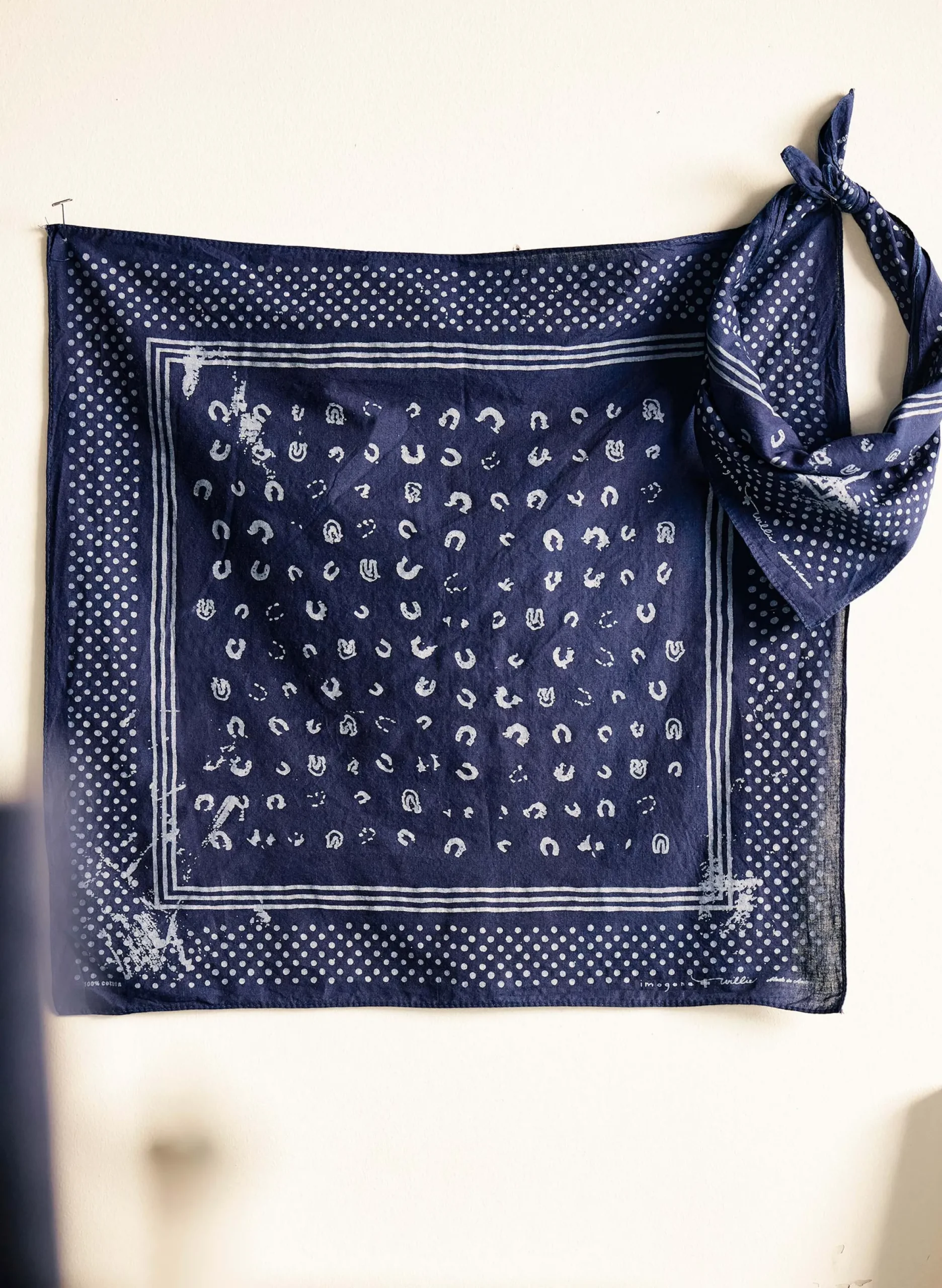 imogene + willie Indigo "good Luck" Bandana|Women Accessories|Accessories