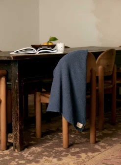imogene + willie I+w X Family Heirloom Weavers Cotton Throw In Indigo|Women Home Goods|Home Goods