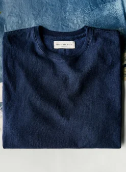 imogene + willie Knit Indigo Crew| T-Shirts