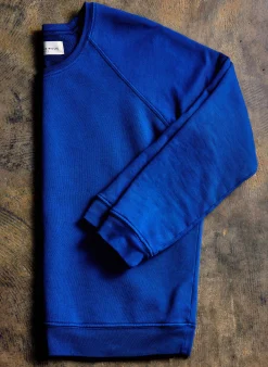 imogene + willie Lana Raglan Sweatshirt In Klein Blue|Women Knits & Sweaters