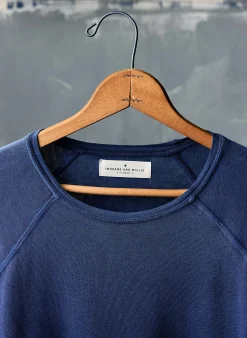 imogene + willie Long Sleeve Raglan In Faded Navy|Women Tees + Tanks|Knits & Sweaters