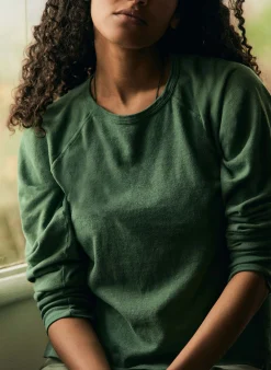 imogene + willie Long Sleeve Raglan In Spruce|Women Tees + Tanks|Knits & Sweaters