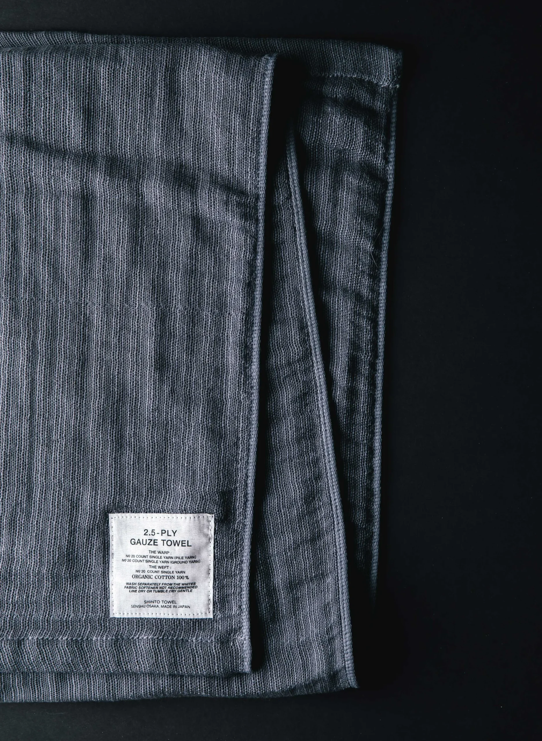 imogene + willie Morihata Gauze Towel In Charcoal|Women Home Goods|Home Goods
