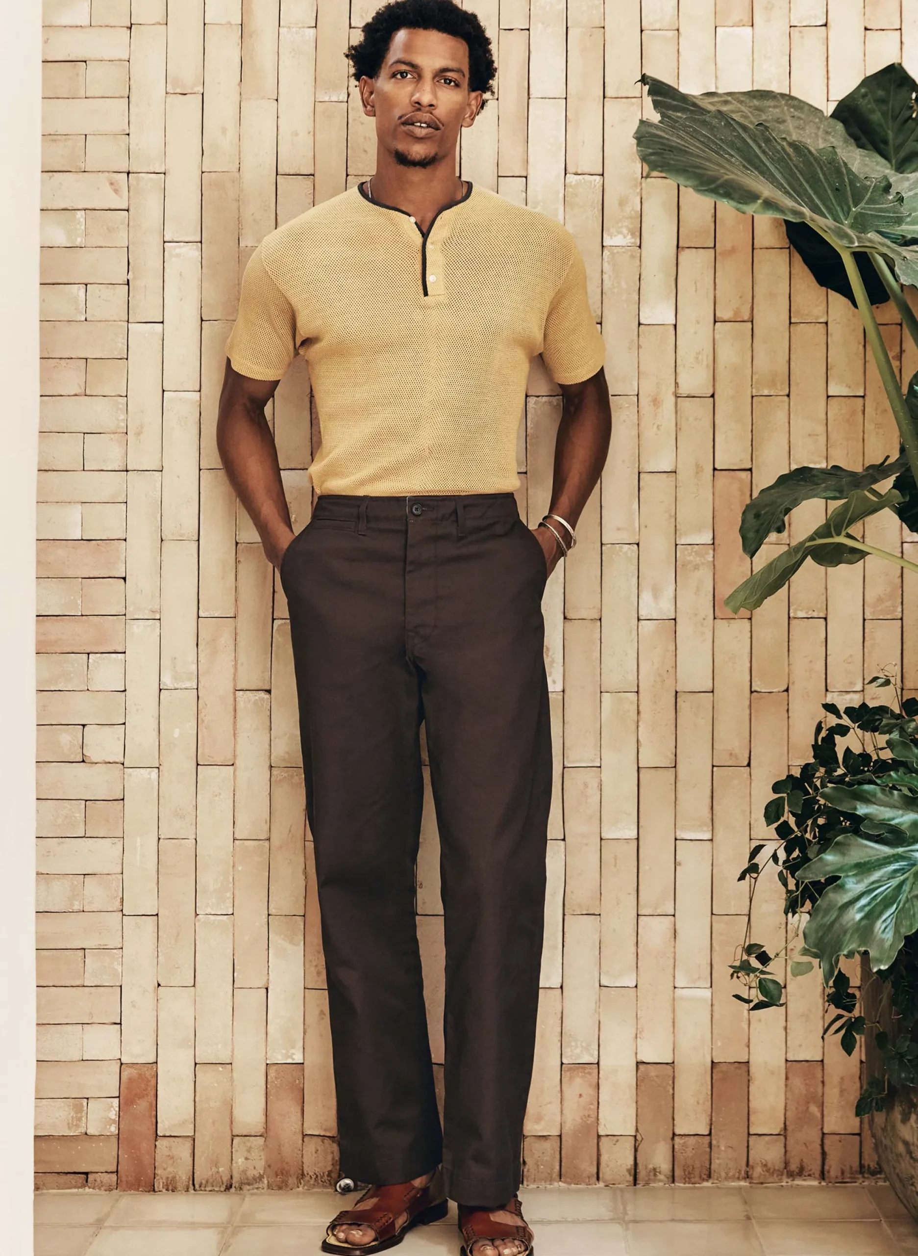 imogene + willie Oceanside Relaxed Pant In Brown| Pants & Shorts