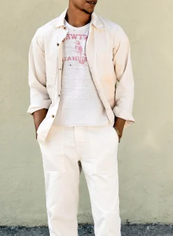 imogene + willie Oliver Military Trouser In White| Pants & Shorts