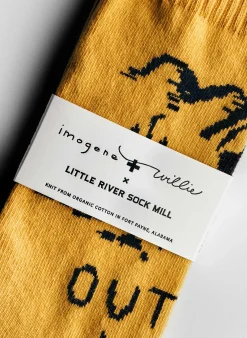 imogene + willie Out West Sock In Yellow|Women Accessories|Accessories
