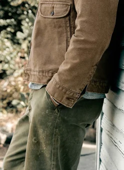 imogene + willie Quilt Lined Canvas Chore Coat In Brown| Jackets