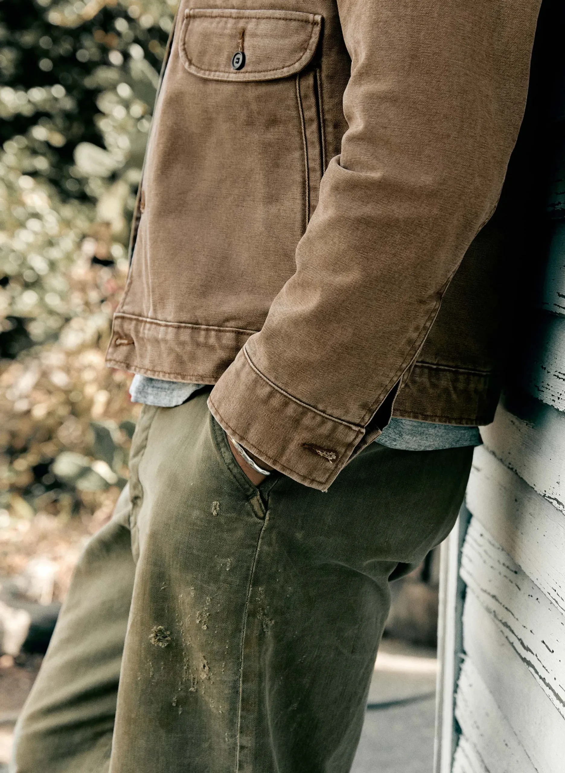 imogene + willie Quilt Lined Canvas Chore Coat In Brown| Jackets