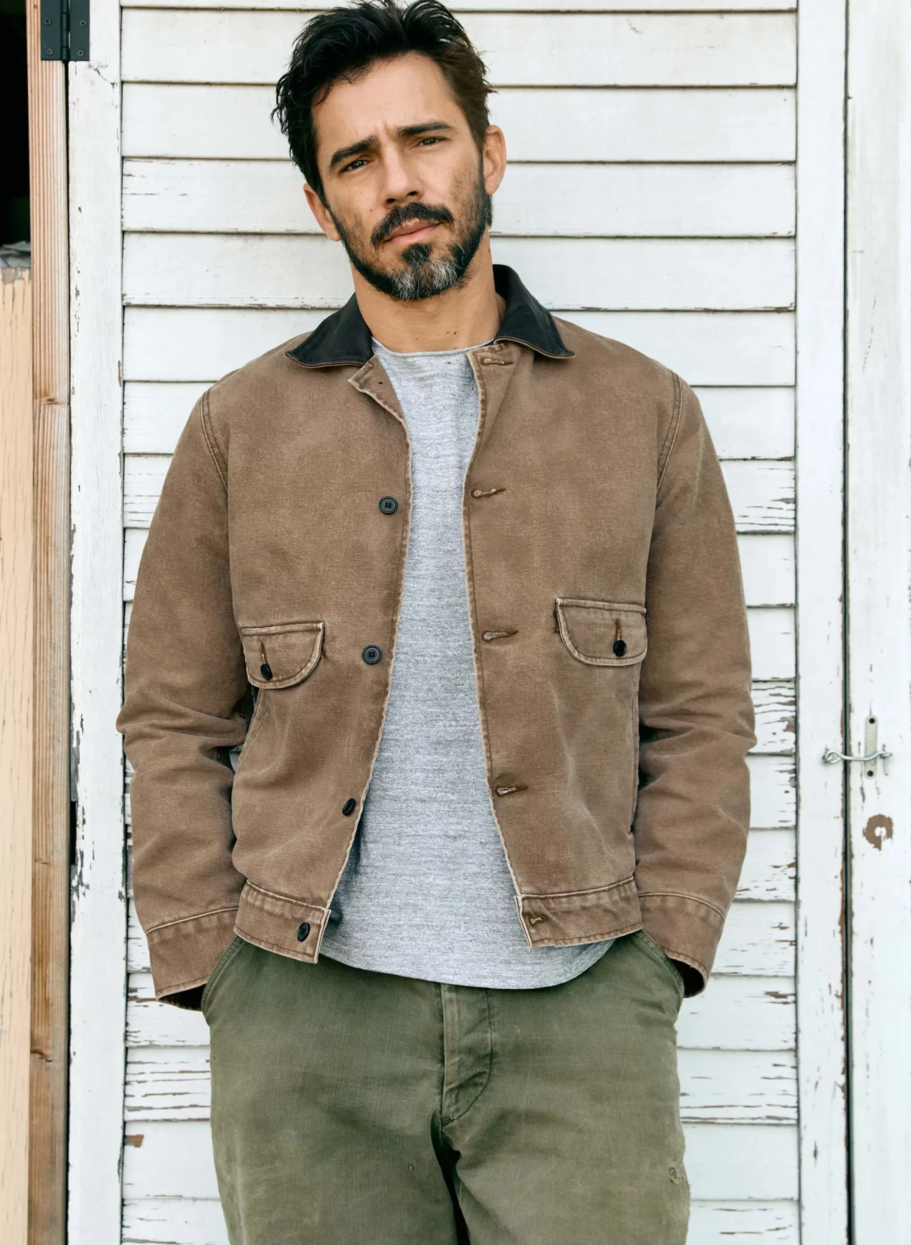 imogene + willie Quilt Lined Canvas Chore Coat In Brown| Jackets