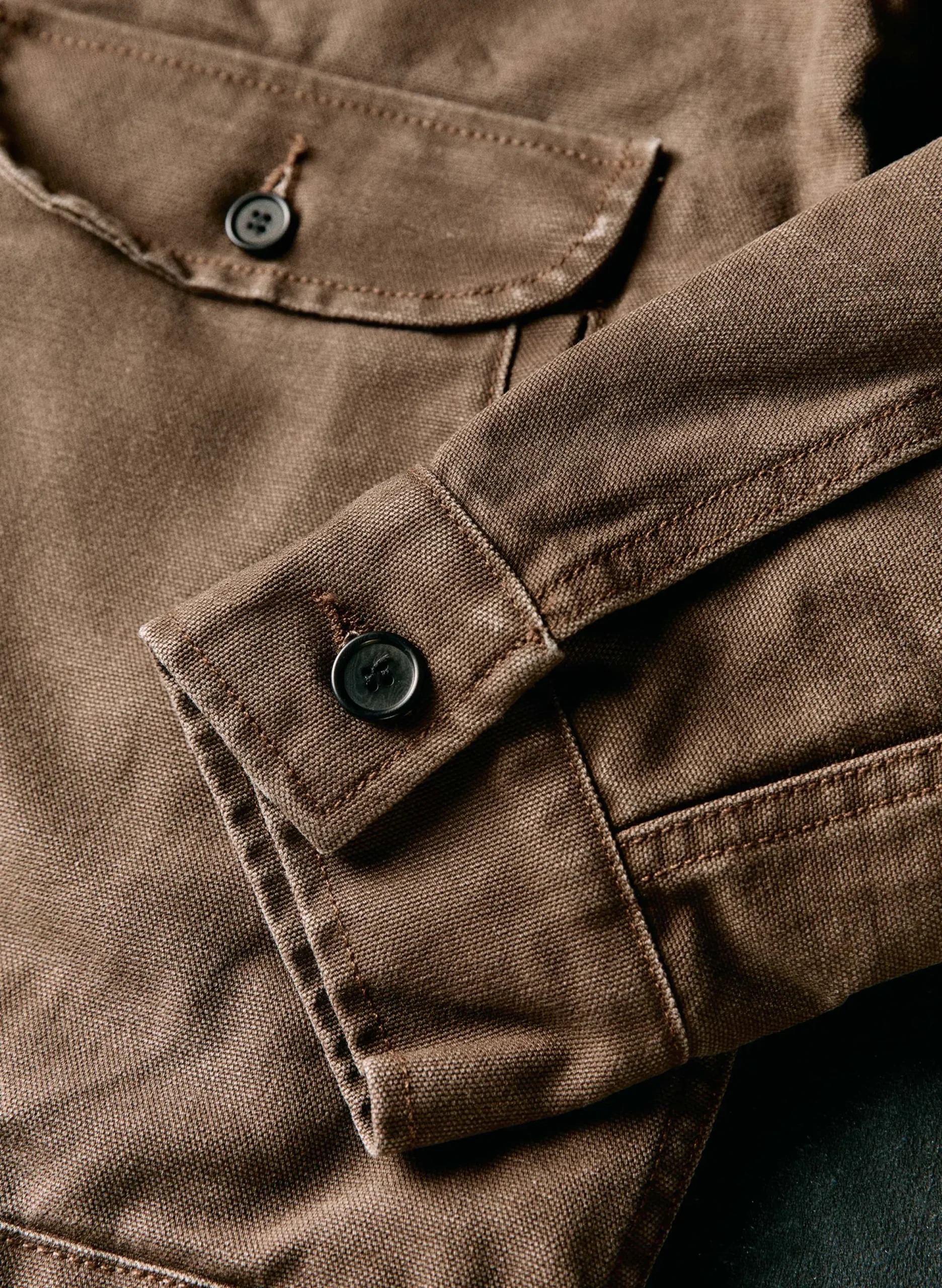 imogene + willie Quilt Lined Canvas Chore Coat In Brown| Jackets