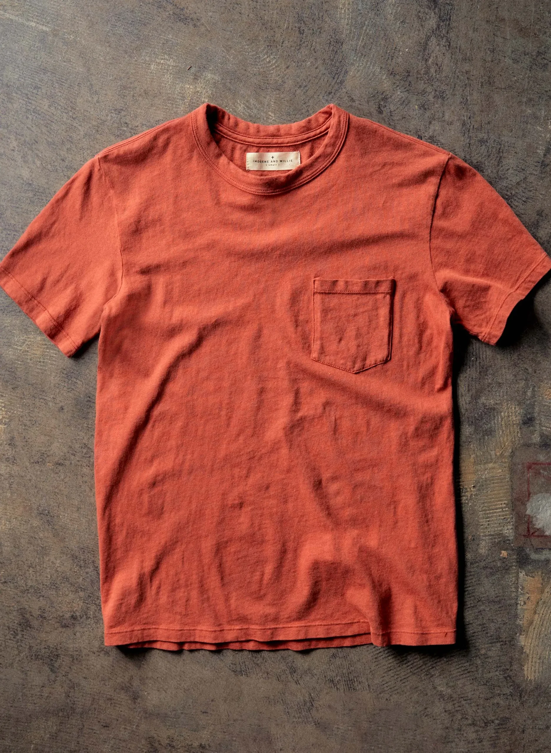 imogene + willie Rust Knit Pocket Tee| T-Shirts