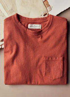 imogene + willie Rust Knit Pocket Tee| T-Shirts